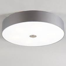 country deckenleuchte grau 70 cm drum deckenlampe rund deckenlampe stoff deckenlampe