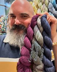 Here's some unexpected color combos for you to knit or crochet. Hand dyed  by me