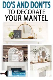 How To Professionally Decorate A Mantel Painted Furniture Ideas In 2020 White Washed Furniture Painted Furniture White Wash