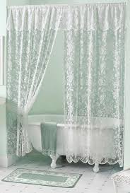 Amazon Com Rose Lace Bath Shower Curtain Lace Shower Curtains Shabby Chic Shower Curtain Victorian Shower Curtains