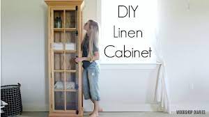 If you manage to pull it off successfully, the project of building your entire kitchen cabinets can be the most involved one in your entire home. How To Build A Diy Linen Cabinet With Glass Door Youtube