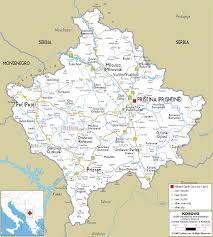 Click on above map to view higher resolution image. Detailed Clear Large Road Map Of Kosovo Ezilon Maps