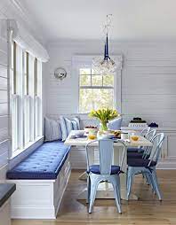 They also make it easier when. Built In Bench Seating Saves Space Add Hinges To Turn Bench Into Storage To Save More Space Beachcott Dining Room Small White Dining Room Farmhouse Dining