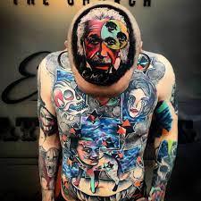 Albert einstein tattoos that you can filter by style, body part and size, and order by date or score. Einstein Tattoo On The Head