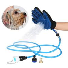 Elough Pet Bathing Tool Pet Bath Sprayer For Dog And Cat Bathing Massage Combo With Pet Grooming Glove And 3 Faucet Adapters Pet Shower Sprayer Very Nice Of