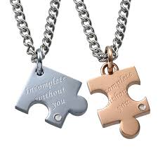 Check spelling or type a new query. Puzzle Piece Necklace Set For Two My Name Necklace