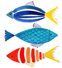 Margaret Berg Summer Nautical Fish Framed Art Prints Fish Illustration Fish Art