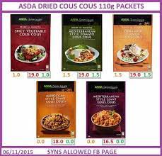 Maybe you would like to learn more about one of these? Asda Dried Cous Cous Slimming World Snacks Asda Slimming World Slimming World Vegetarian Recipes