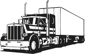 Pin By Melissa Crawford On Silhouette Truck Coloring Pages Semi Trucks Truck Design