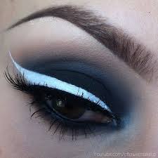Black And White Eyeliner Makeup Smokey With White Liner Eye Makeup White Eyeliner Makeup Looks