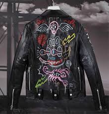 Gary Baseman S Incredible Hand Painted Leather Jacket For Coach Painted Leather Jacket Custom Leather Jackets Painted Jacket