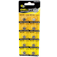 10pk exell eb l736 alkaline 1 5v watch battery replaces ag3 lr41 392 walmart com