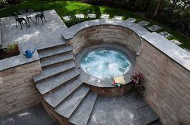 For people who want to add a relaxing water feature, installing a hot tub or jacuzzi can be a good choice. 40 Outstanding Hot Tub Ideas To Create A Backyard Oasis Hot Tub Backyard Hot Tub Outdoor Jacuzzi Outdoor