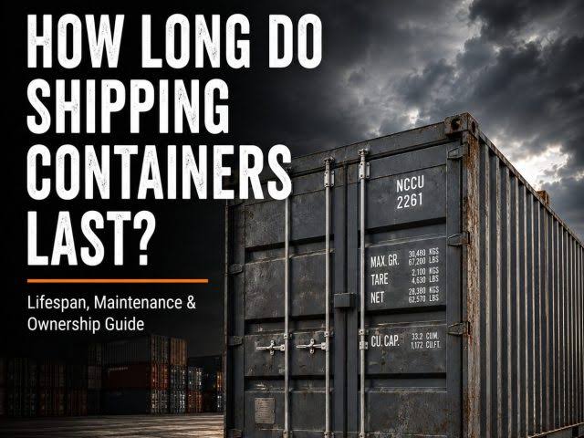 How Long Do Shipping Containers Last? Lifespan and Maintenance Guide — CargoVault Containers blog article