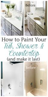 We did not find results for: Our Painted Sink Countertop Tub Shower 8 Months Later Diy Bathroom Renovation Diy Bathroom Remodel Bathroom Renovation Diy