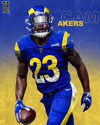 Red and blue lights digital wallpaper, anarchy, computer, cyber. Cam Akers Rams Jersey Swap On Behance