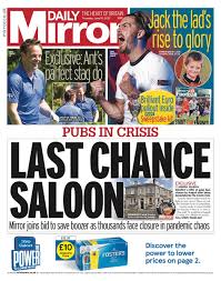 It is owned by parent company reach plc. Daily Mirror Front Page 10th Of June 2021 Today S Papers
