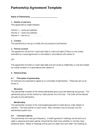 Our business specialists help you incorporate your business. 40 Free Partnership Agreement Templates Business General