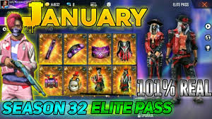 Item elite pass ini memang jadi incaran banyak player, jadi kalian memang tidak boleh sampai melewatkan semua itu. Free Fire January Elite Pass 2021 January Elite Pass Free Fire Season 32 Elite Pass 2021 Youtube