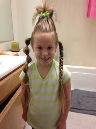 Braids and buns and bows, oh my! Crazy Hair Day Or Wacky Wednesday Wacky Hair Crazy Hair Crazy Hair Days