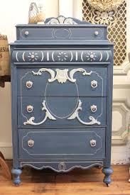 Reserved For Jenny Painted Vintage Dresser Ornate On Casters Etsy Blue Painted Furniture Painting Old Furniture Painting Furniture Diy