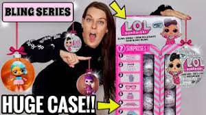 Unbox 7 surprises with each l.o.l. Lol Surprise Bling Series Dolls Huge 4 Foot Tall Full Case New L O L Surprise Holiday Series 4 Youtube