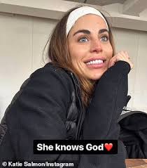 Katie Salmon shares images of her bruised and battered body as she reveals  'the devil tried to sneak back in' before she was once again 'saved' by  Jesus... months after finding God |