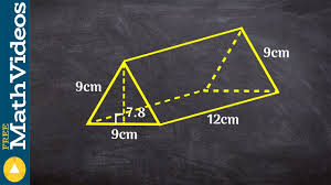 How To Find The Surface Area Of A Triangular Prism Youtube