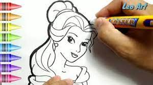 Download now kumpulan sketsa gambar putri rapunzel aliransket. Hebat Cara Menggambar Dan Mewarnai Princess Belle Dengan Mudah Untuk Anak Indonesia Youtube