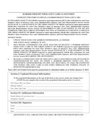 Maybe you would like to learn more about one of these? Fillable Online Harbor Freight Tools Gift Card Claim Form Fax Email Print Pdffiller