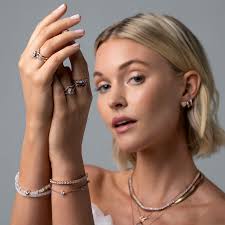 Moonstone Lab Diamond Ring