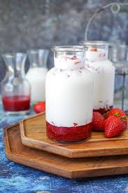 Pour the blended strawberry milk over the ice and serve immediately. Korean Strawberry Milk Tara S Multicultural Table