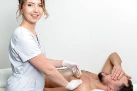 Graduated from vidal sassoon academy. Premium Photo Young Man Receiving Waxing Chest By Young Female Cosmetologist In Beauty Salon Portrait Of Young Female Cosmetologist During Waxing Male Chest