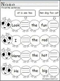 Free Sentence Building Worksheets Google Search Sight Word Sentences Color Word Activities Sight Words