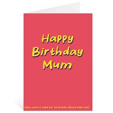 Happy Birthday Mum 133 Greetings Card Joke Funny Simple Basic | eBay