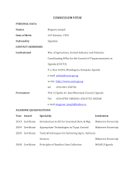 Below is a list of elements that a curriculum vitae might include. Http Www Coctu Go Ug Pdf Muguwa Cv Pdf