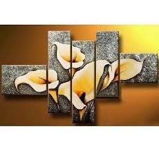 Check out our modern art flower painting selection for the very best in unique or custom, handmade pieces from our shops. Contemporary Art Art On Canvas Living Room Wall Decor Flower Painti Artworkcanvas