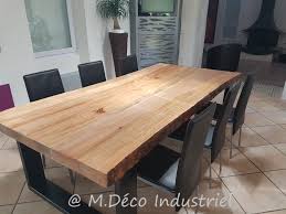 Meuble Industriel Table De Salle A Manger En Pin Massif De 8 Cm Avec Images Table Salle A Manger Salle A Manger En Pin Salle A Manger Industrielle