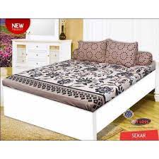 Bed cover dan sprei lady rose harga murah king size. Sprei My Love 180x200 Sekar Series Shopee Indonesia