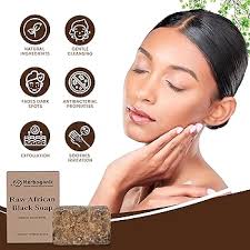 HERBOGANIC Raw African Black Soap Bar