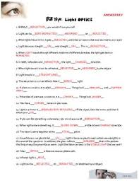 Light Optics Bill Nye Video Worksheet Bill Nye Nye Bills