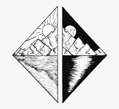 The rain drags black sun down, vibes: Tumblr Blackandwhite Black White Sun Moon Mountain Tattoo Drawing Hd Png Download Transparent Png Image Pngitem