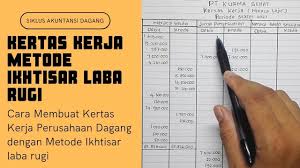 Hubungi kami dahulu untuk dapatkan khidmat rundingan panduan percuma. Cara Membuat Kertas Kerja Dengan Metode Ikhtisar Laba Rugi Pada Perusahaan Dagang Youtube