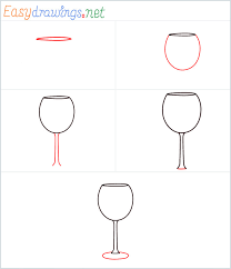 How To Draw A Wine Glass Step By Step 5 Easy Phase Video Step by step drawing tutorial on how to draw champagne and glasses. how to draw a wine glass step by step