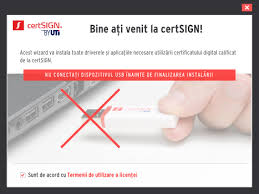 Reinnoirea offline a certificatului digital calificat. Oberthur Instalarea Dispozitivului Certsign Ro