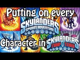 Skylanders spyro's adventure triple character pack (drobot, flameslinger, stump smash). Comparison Putting On Skylanders Spryo S Adventure Characters On In S