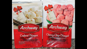 Every celebration needs a festive treat. Homestyle Archway Cookies Cashew Nougat And Cherry Chip Nougat Review Youtube