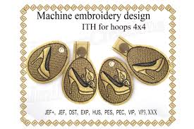 Download Key Fob Butterfly Shoe In The Hoop Creative Fabrica SVG Cut Files