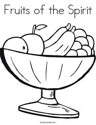 Fruits Of The Spirit Coloring Page Fruit Of The Spirit Fruit Coloring Pages Food Coloring Pages