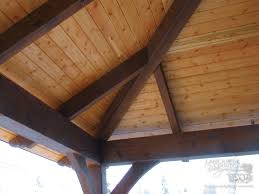 Framing a hip roof may look difficult, but if you can cut a gable roof you are well on your way to cutting a simple hip. Sauders New Timber Frame Storefront
